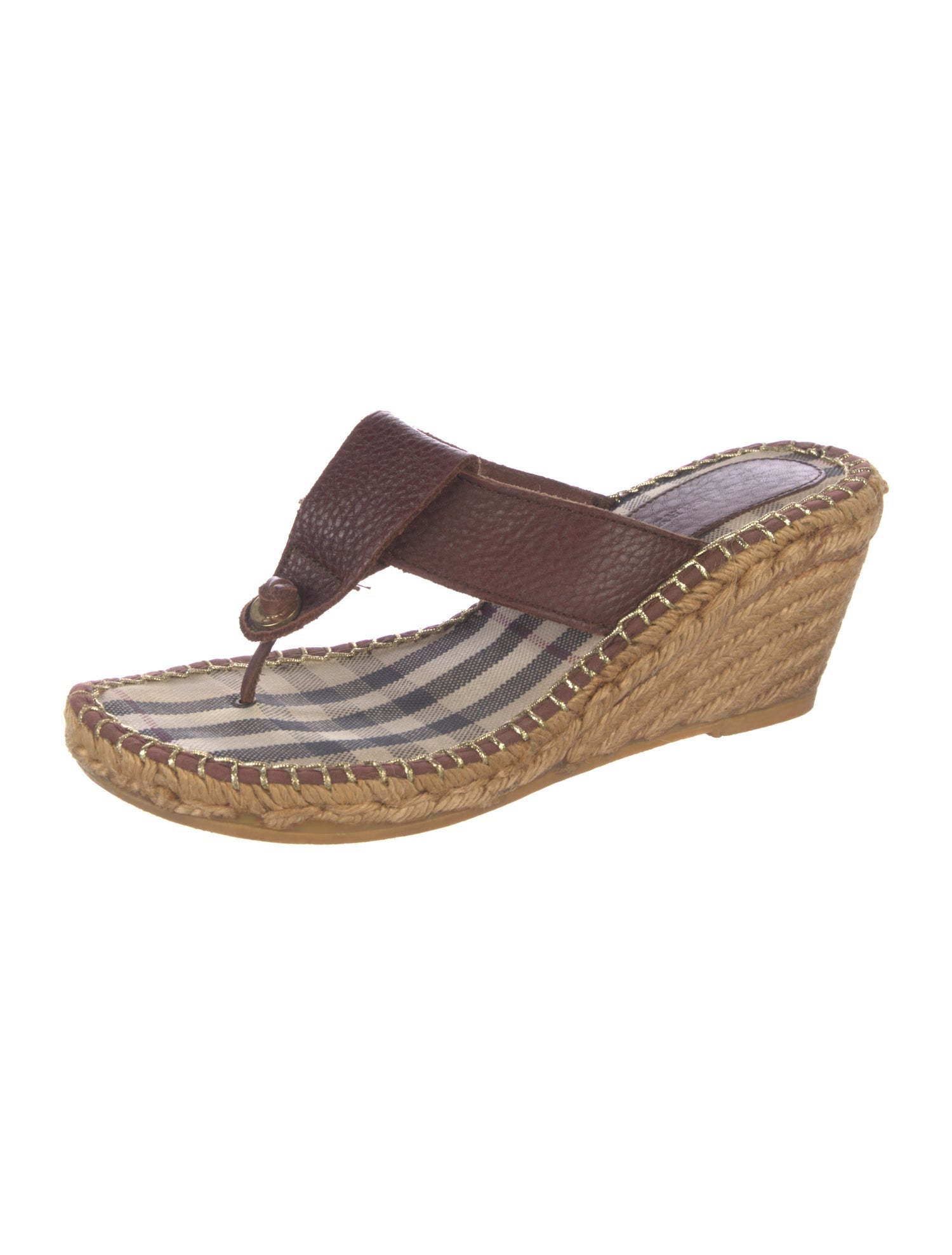 Burberry Vintage Nova Check Pattern Flats