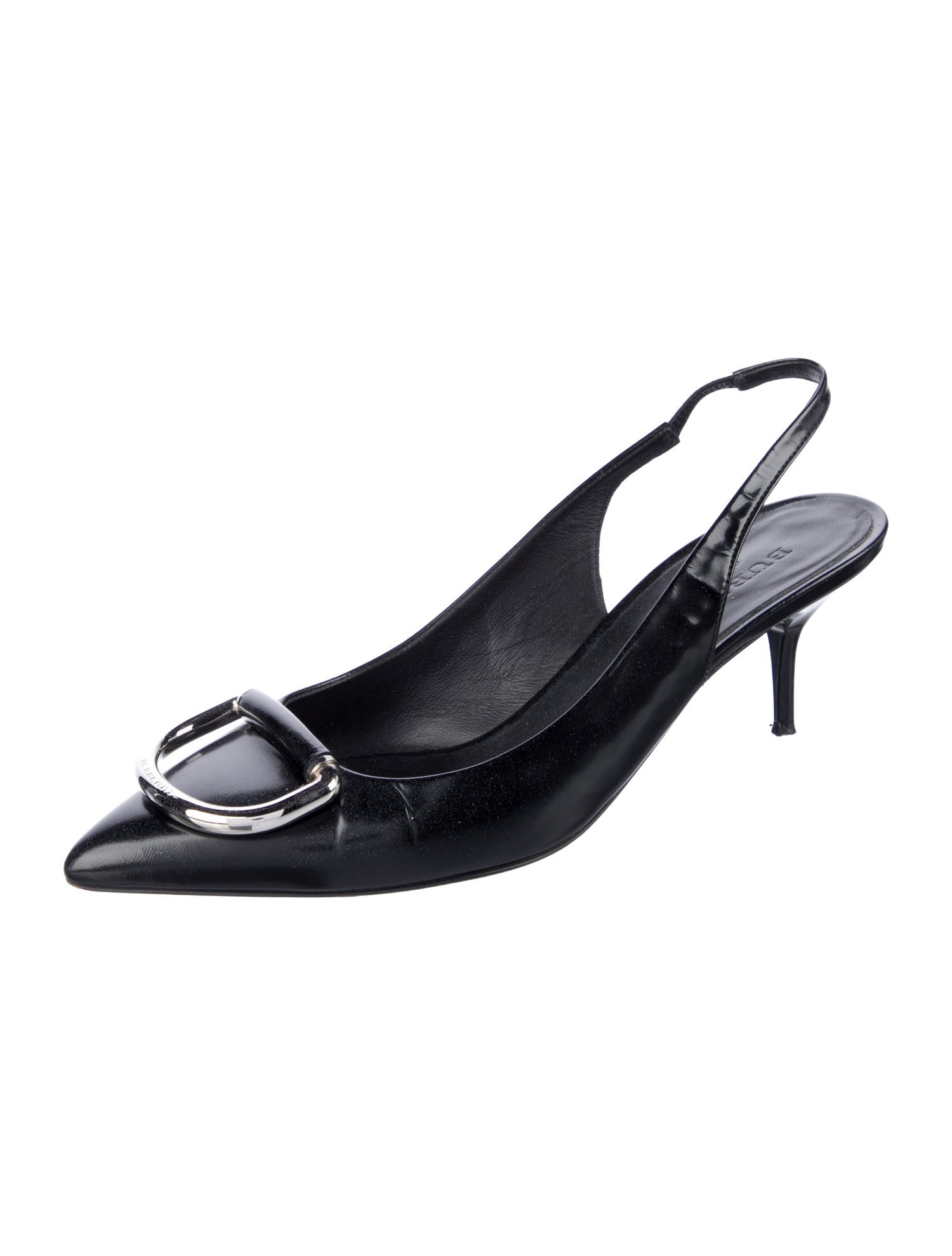 Burberry Leather Slingback Pumps