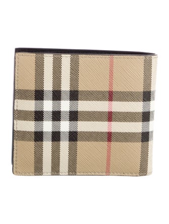 Burberry Nova Check Pattern Bifold Wallet