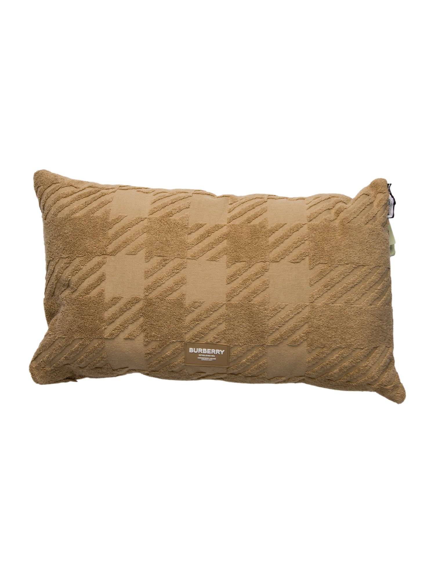 Burberry Jacquard Check Terry Cloth Cushion w/ Tags