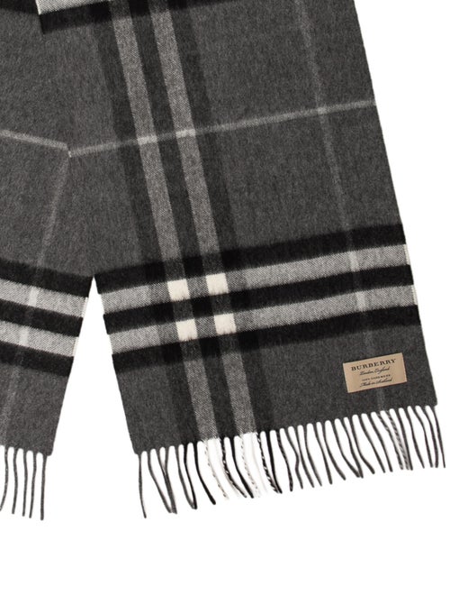 Burberry Cashmere Nova Check Pattern Scarf