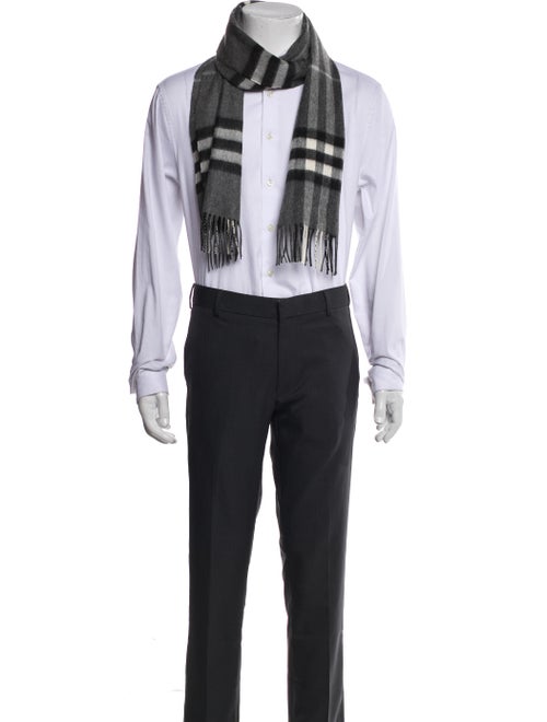 Burberry Cashmere Nova Check Pattern Scarf