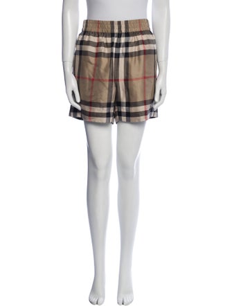 Burberry Silk Mini Shorts