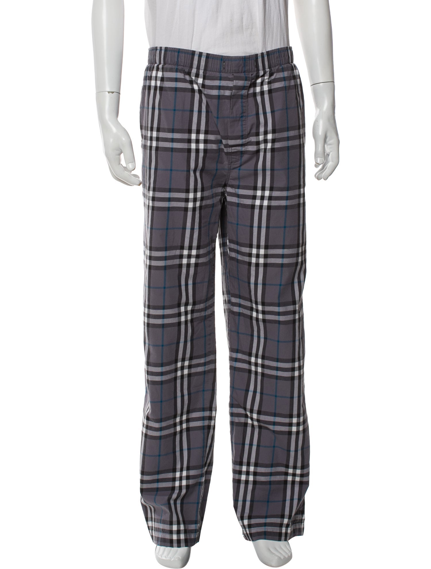 Burberry Body Plaid Print Lounge Bottoms