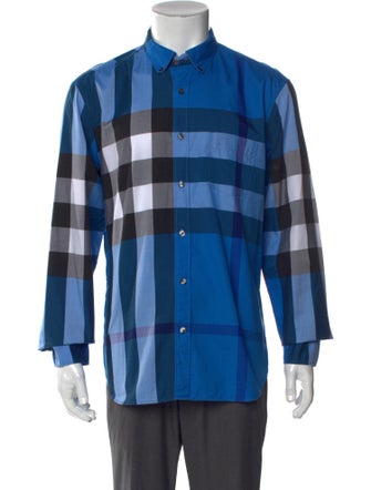 Burberry Abstract Check Long Sleeve Shirt