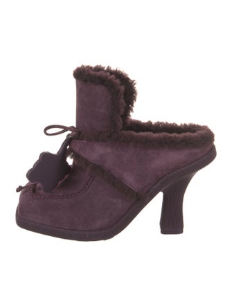 Burberry Shearling Mules