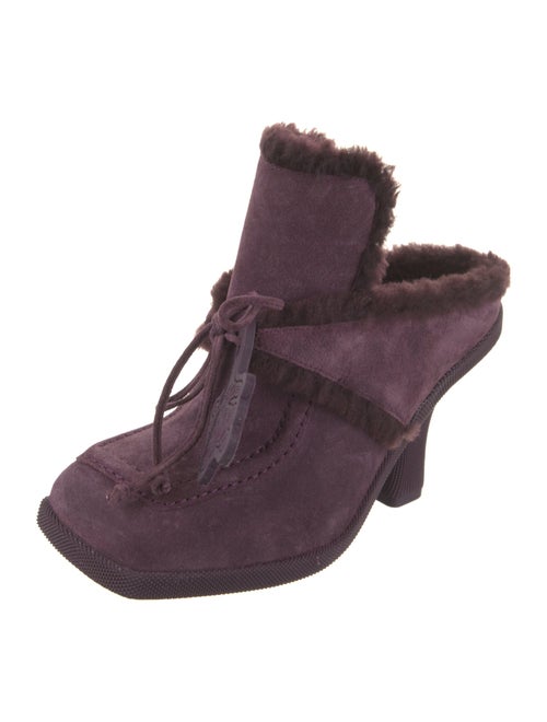 Burberry Shearling Mules