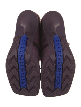 Burberry Shearling Mules