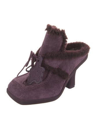 Burberry Shearling Mules