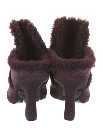 Burberry Shearling Mules