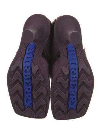 Burberry Shearling Mules