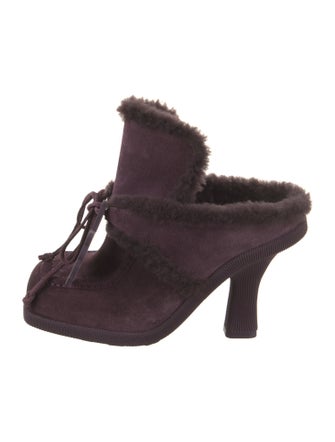 Burberry Shearling Mules