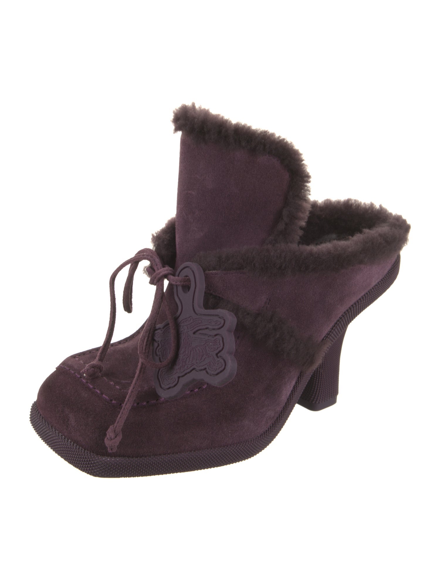 Burberry Shearling Mules