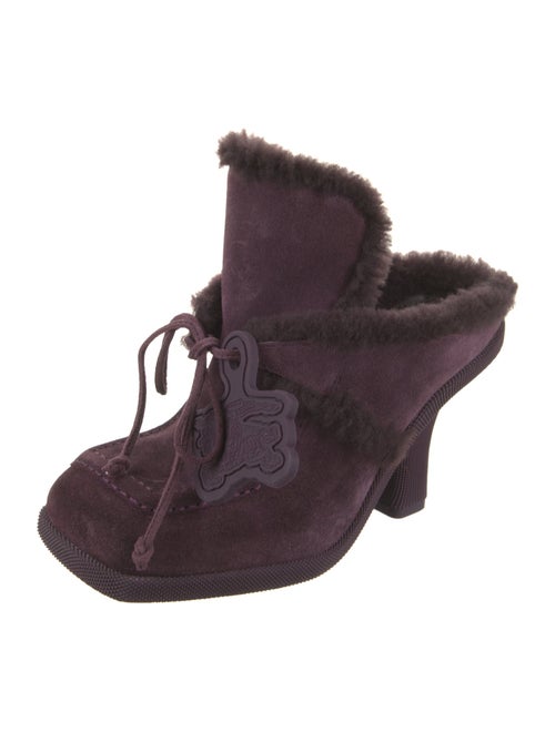 Burberry Shearling Mules