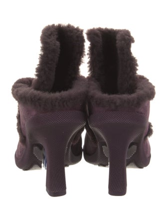 Burberry Shearling Mules