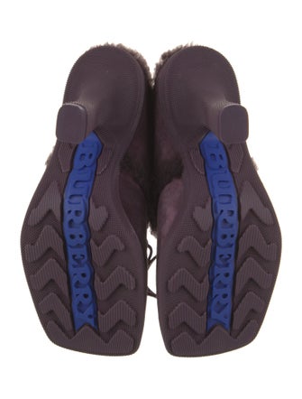 Burberry Shearling Mules