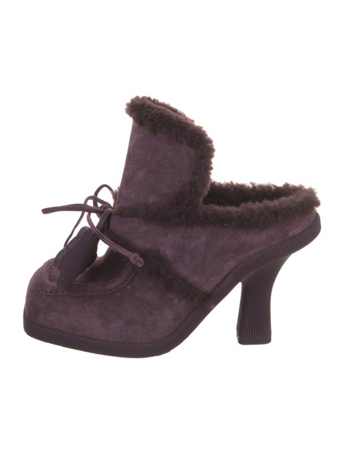 Burberry Shearling Mules