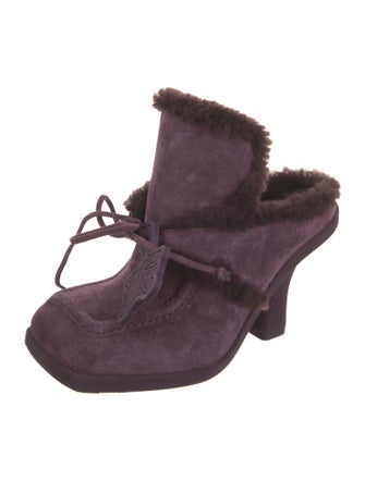 Burberry Shearling Mules