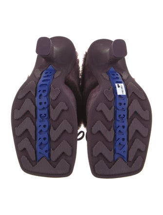 Burberry Shearling Mules