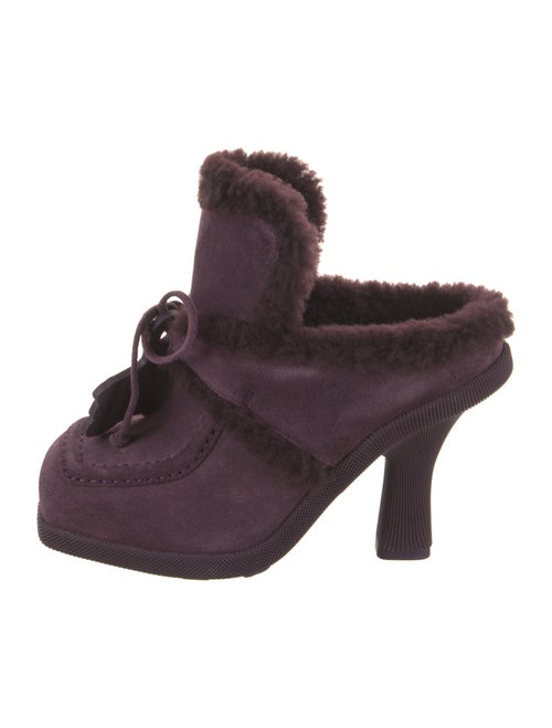 Burberry Shearling Mules