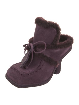 Burberry Shearling Mules