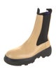 Burberry Leather Colorblock Pattern Chelsea Boots