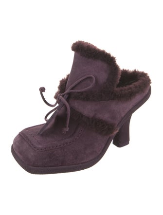 Burberry Shearling Mules