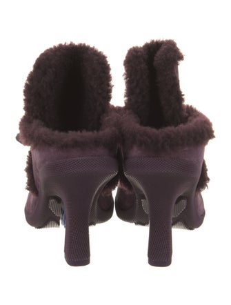 Burberry Shearling Mules