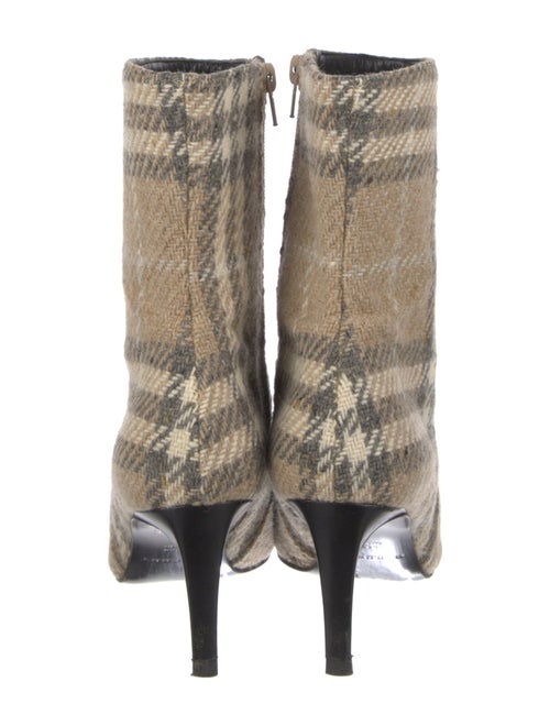Burberry Nova Check Pattern Wool Sock Boots