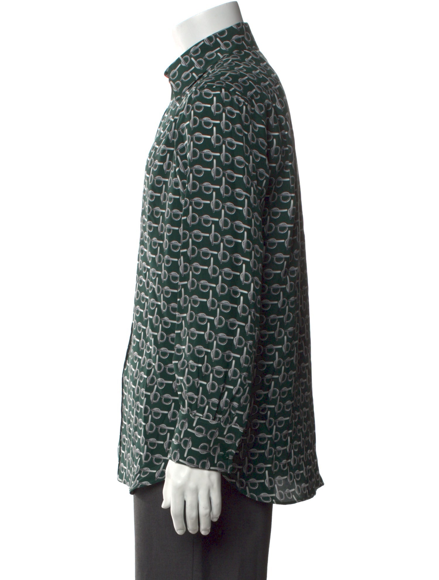 Burberry Silk Printed Shirt w/ Tags