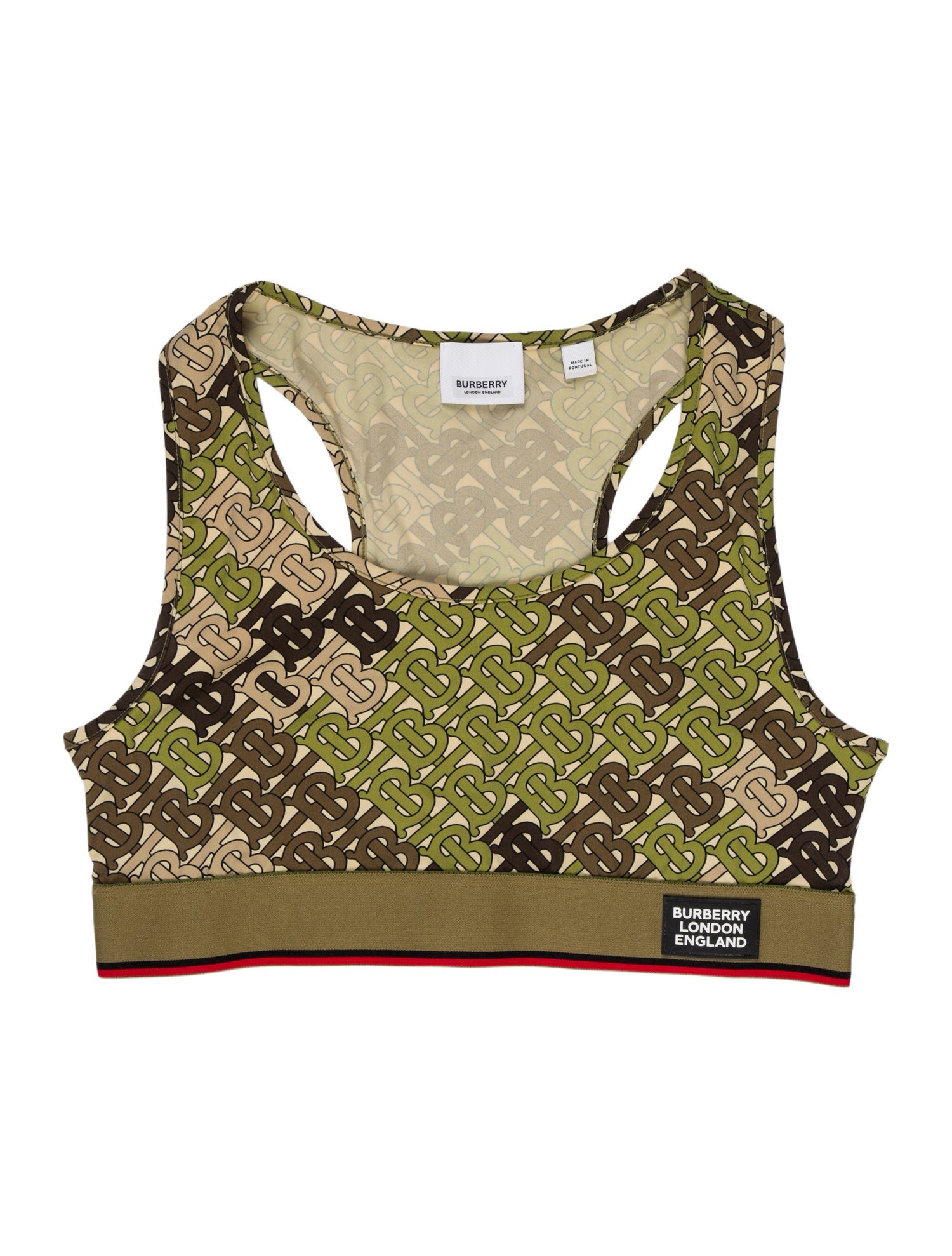 Burberry Camouflage Print Halterneck Crop Top