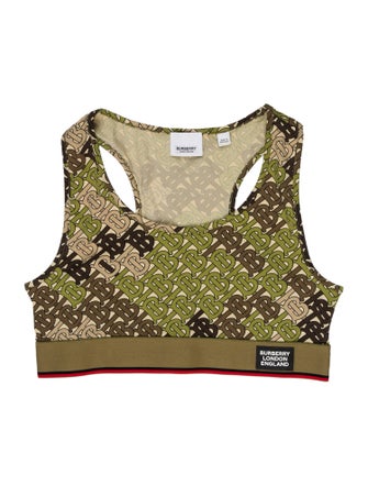 Burberry Camouflage Print Halterneck Crop Top