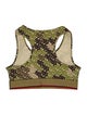 Burberry Camouflage Print Halterneck Crop Top