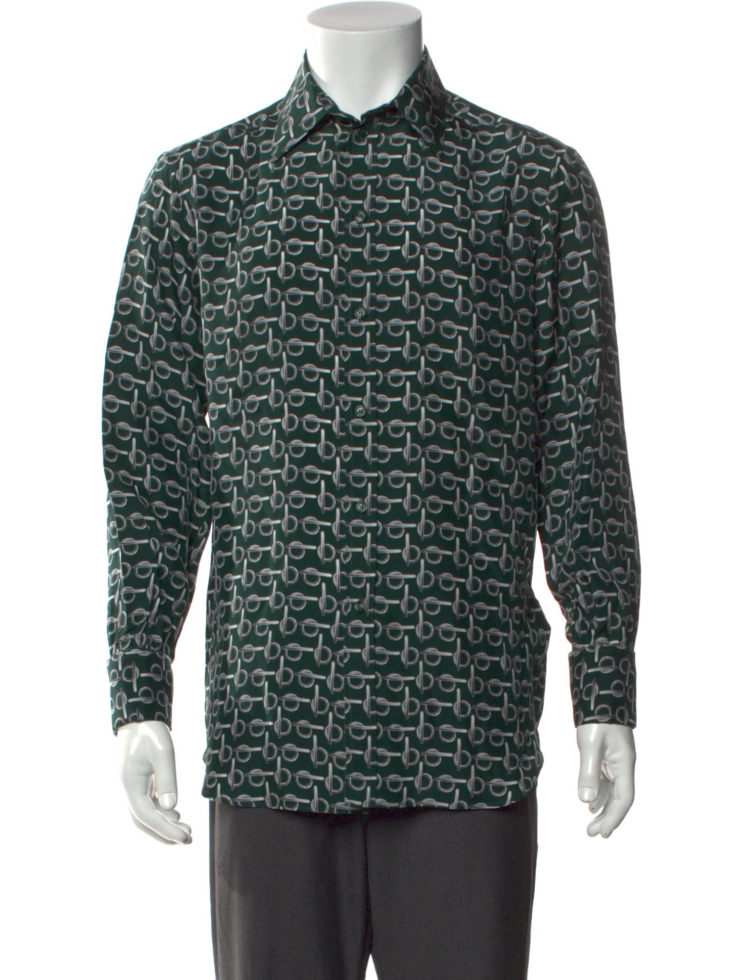 Burberry Silk Printed Shirt w/ Tags