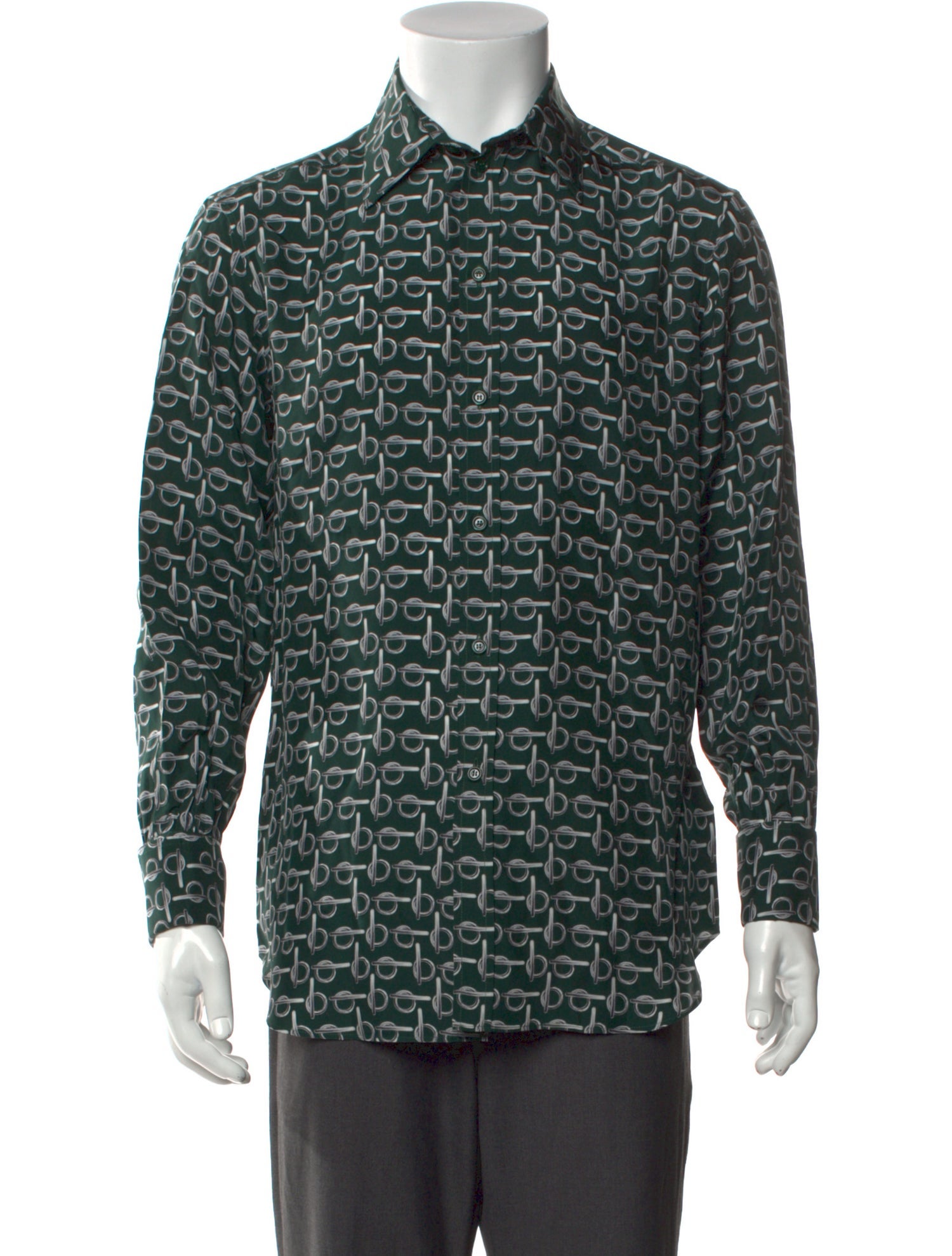 Burberry Silk Printed Shirt w/ Tags