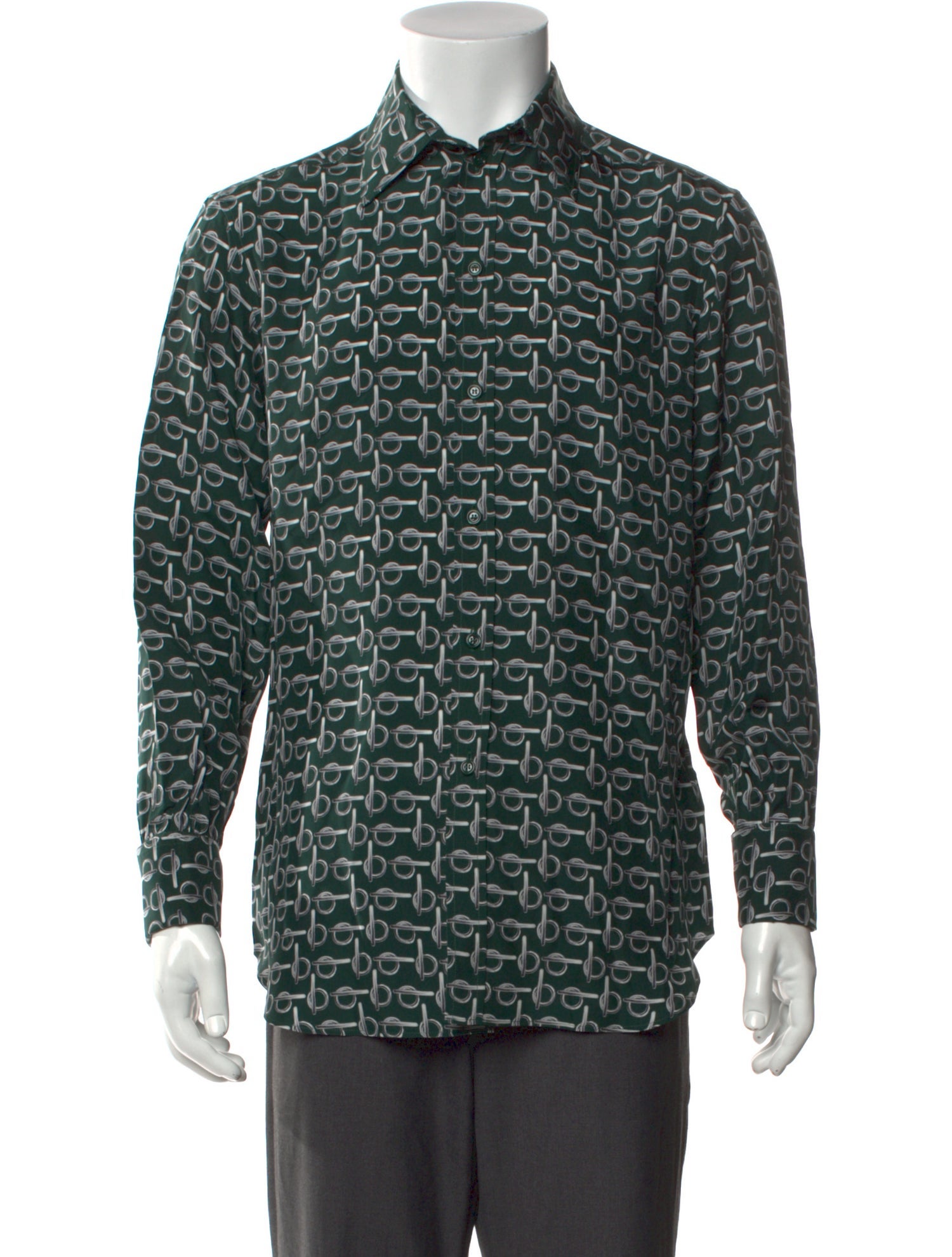 Burberry Silk Printed Shirt w/ Tags