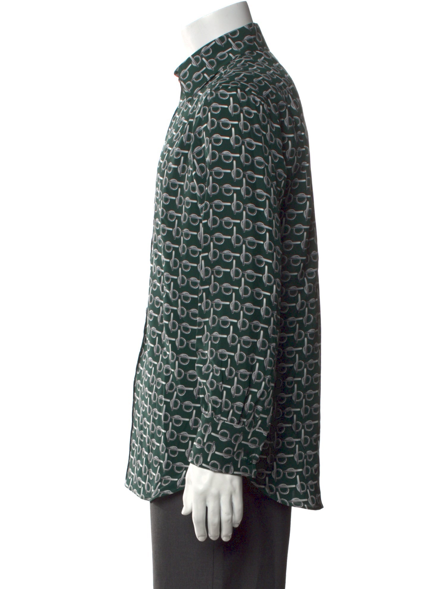 Burberry Silk Printed Shirt w/ Tags