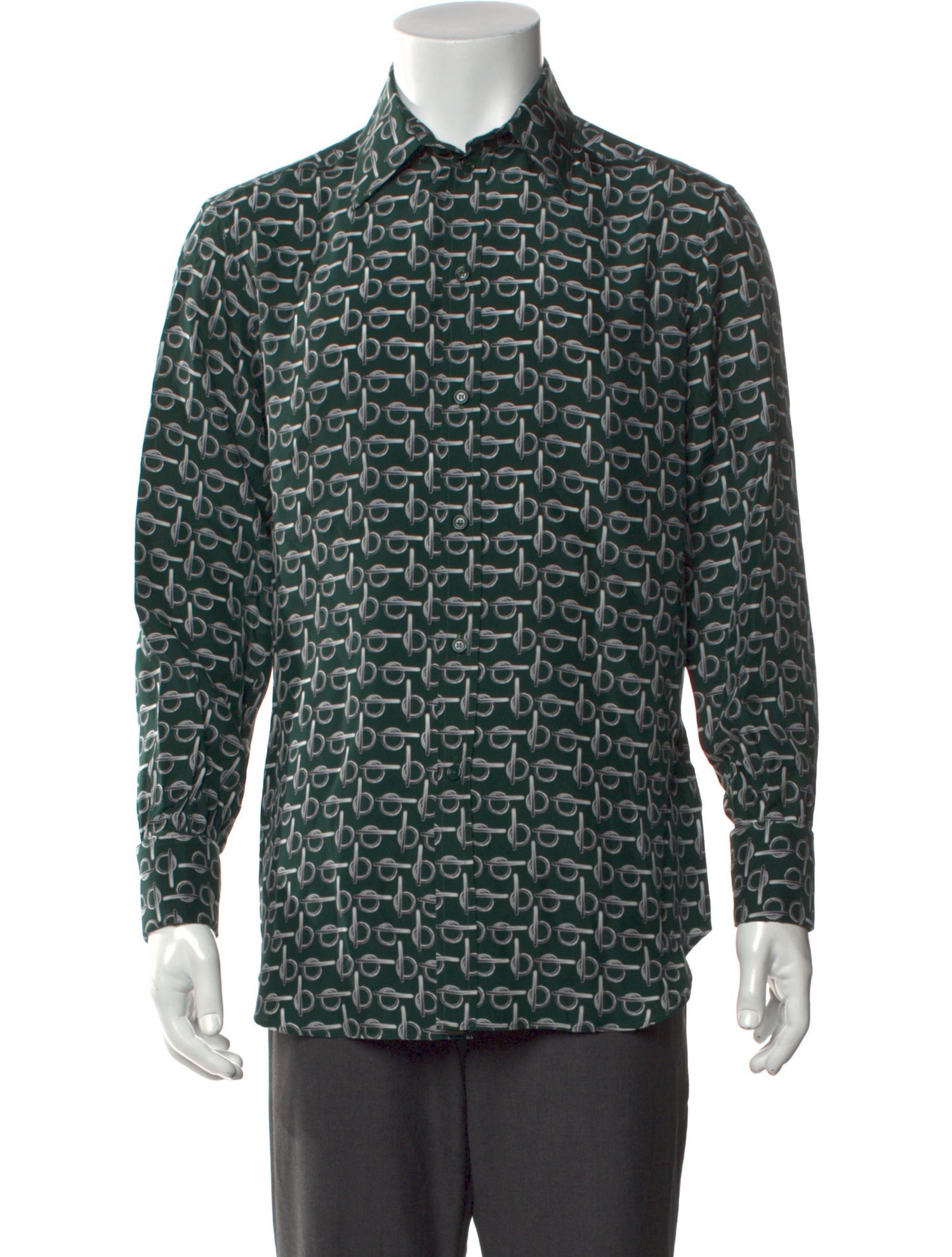 Burberry Silk Printed Shirt w/ Tags