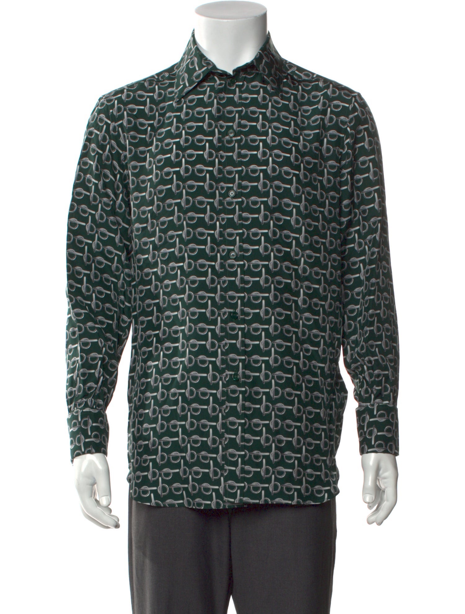 Burberry Silk Printed Shirt w/ Tags