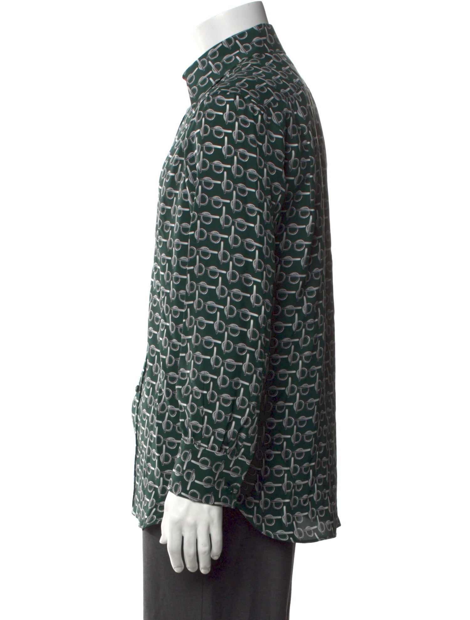 Burberry Silk Printed Shirt w/ Tags