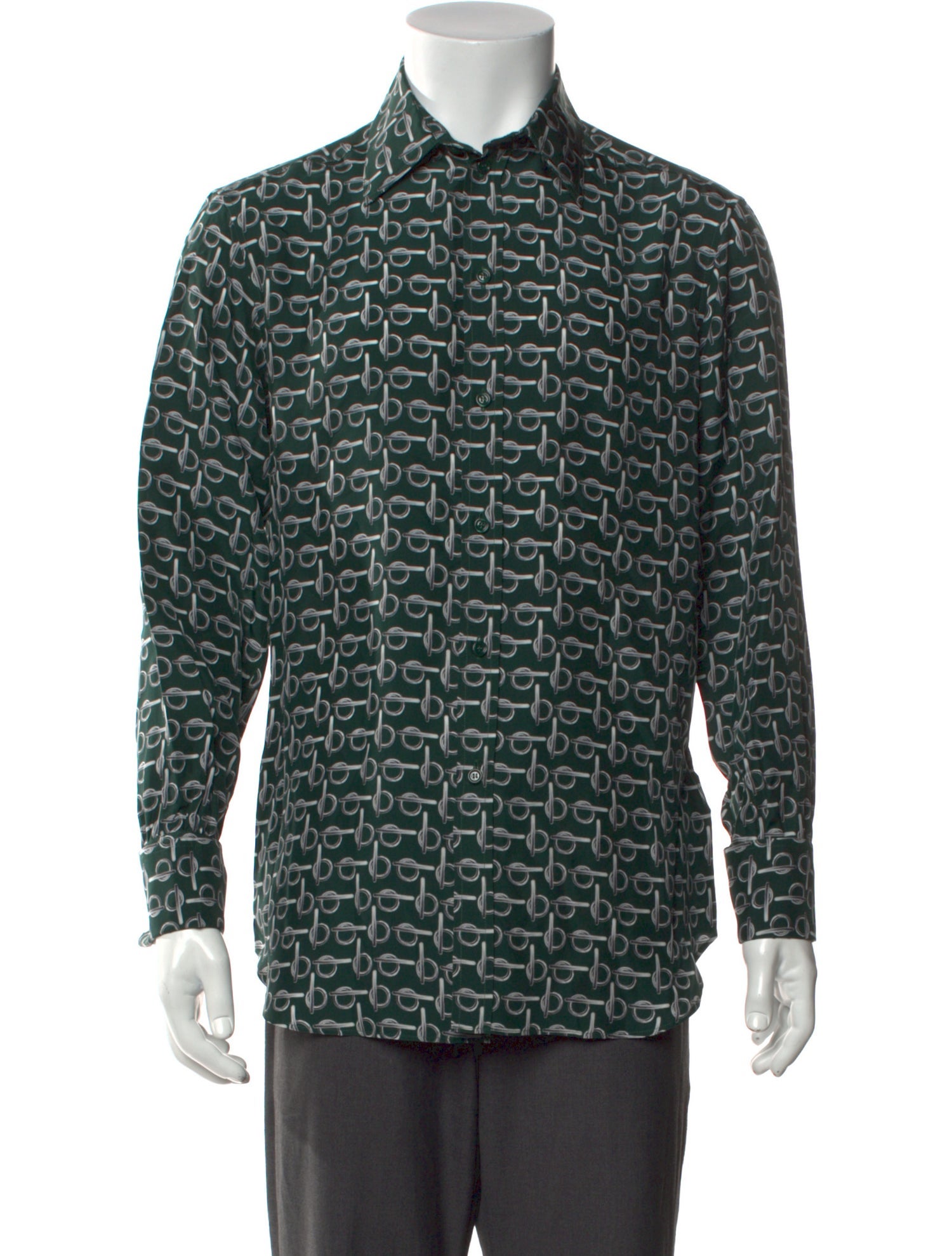 Burberry Silk Printed Shirt w/ Tags