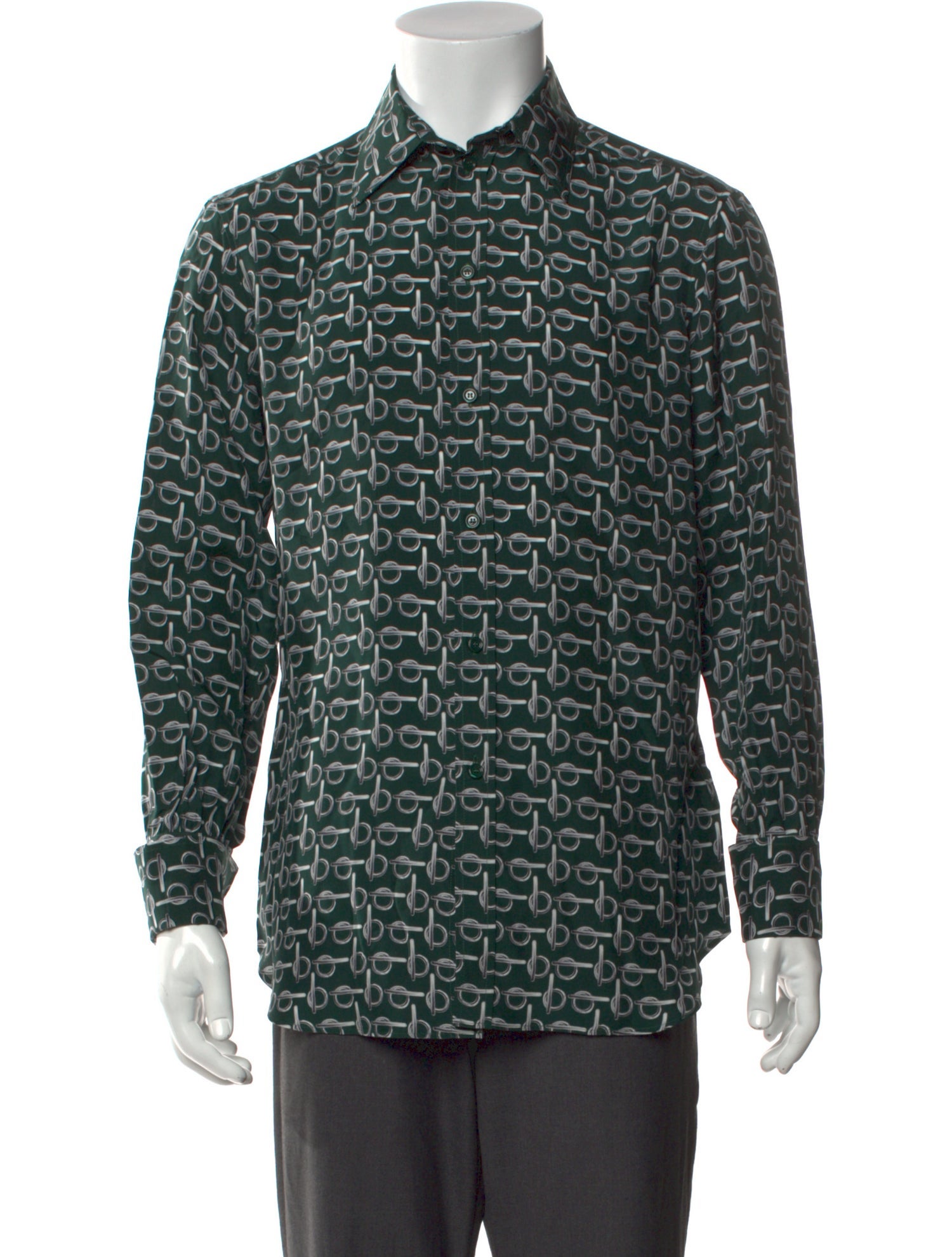 Burberry Silk Printed Shirt w/ Tags