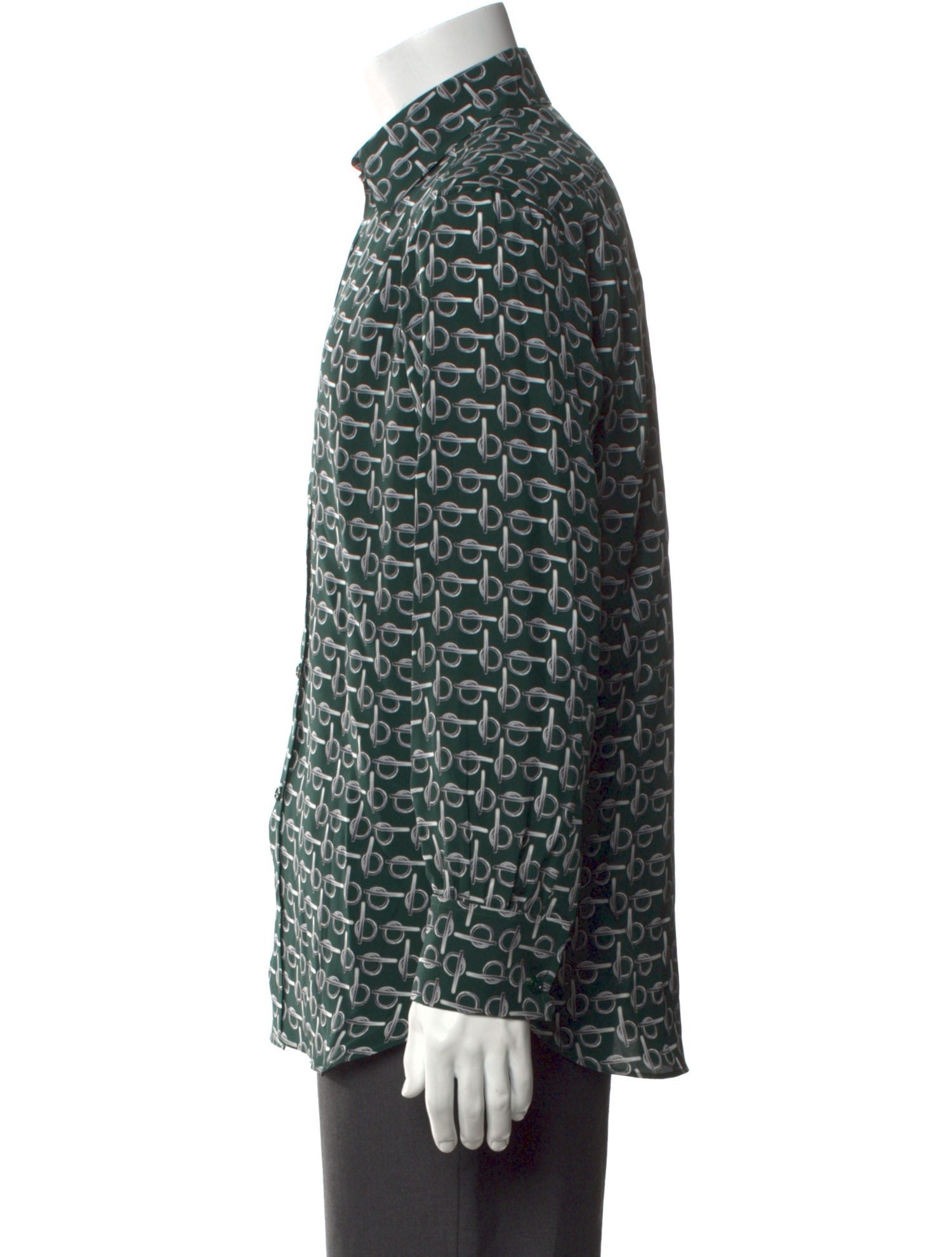 Burberry Silk Printed Shirt w/ Tags