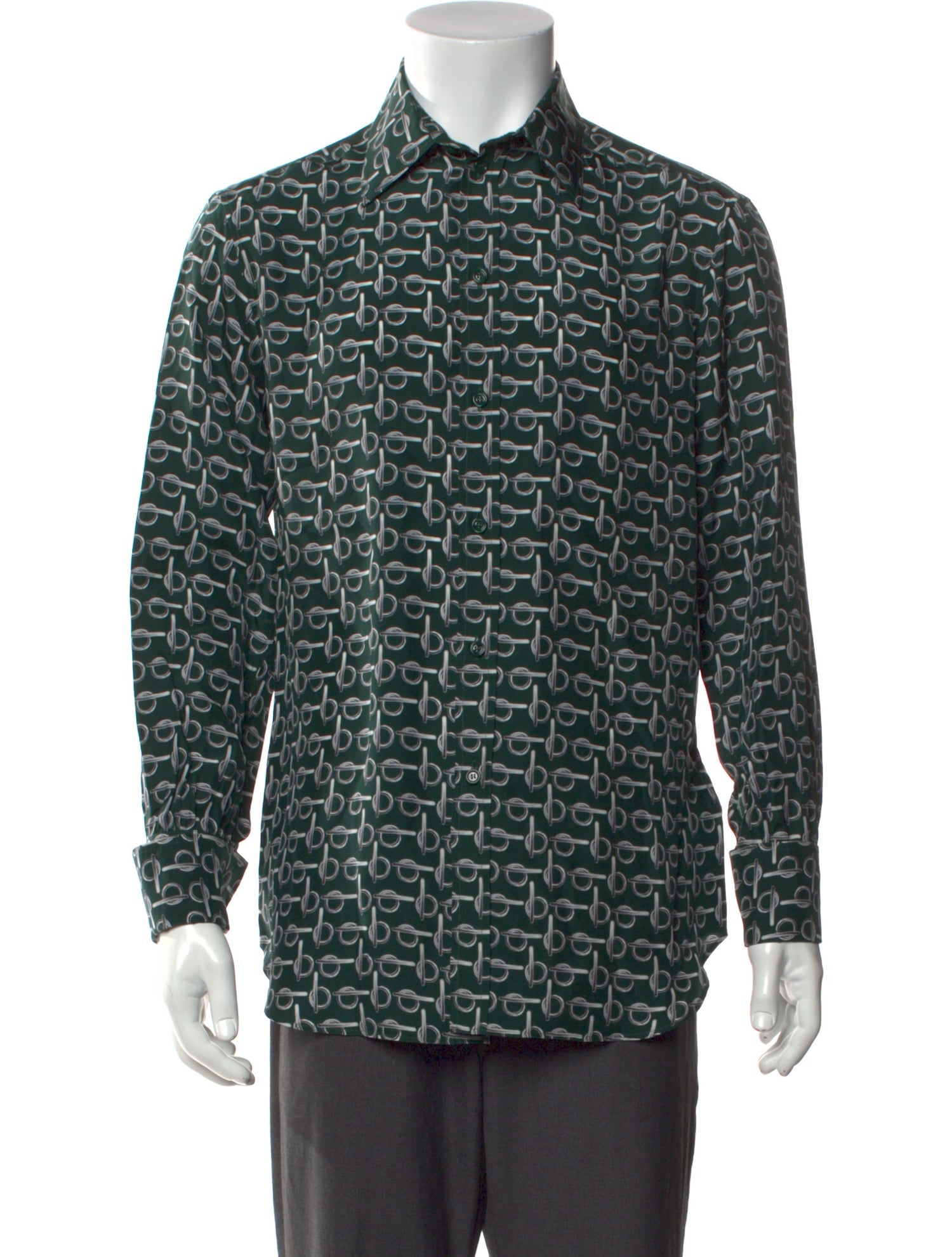 Burberry Silk Printed Shirt w/ Tags