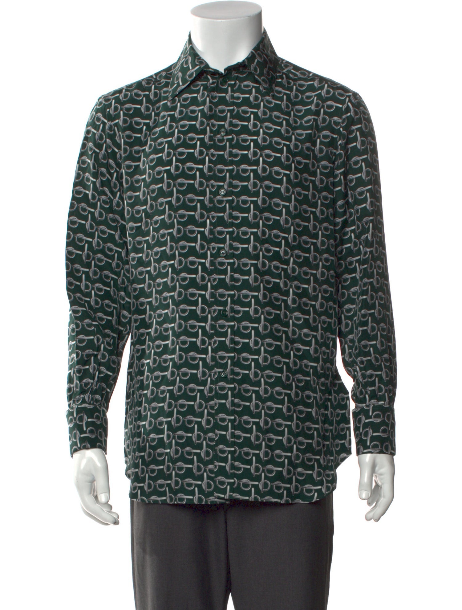 Burberry Silk Printed Shirt w/ Tags