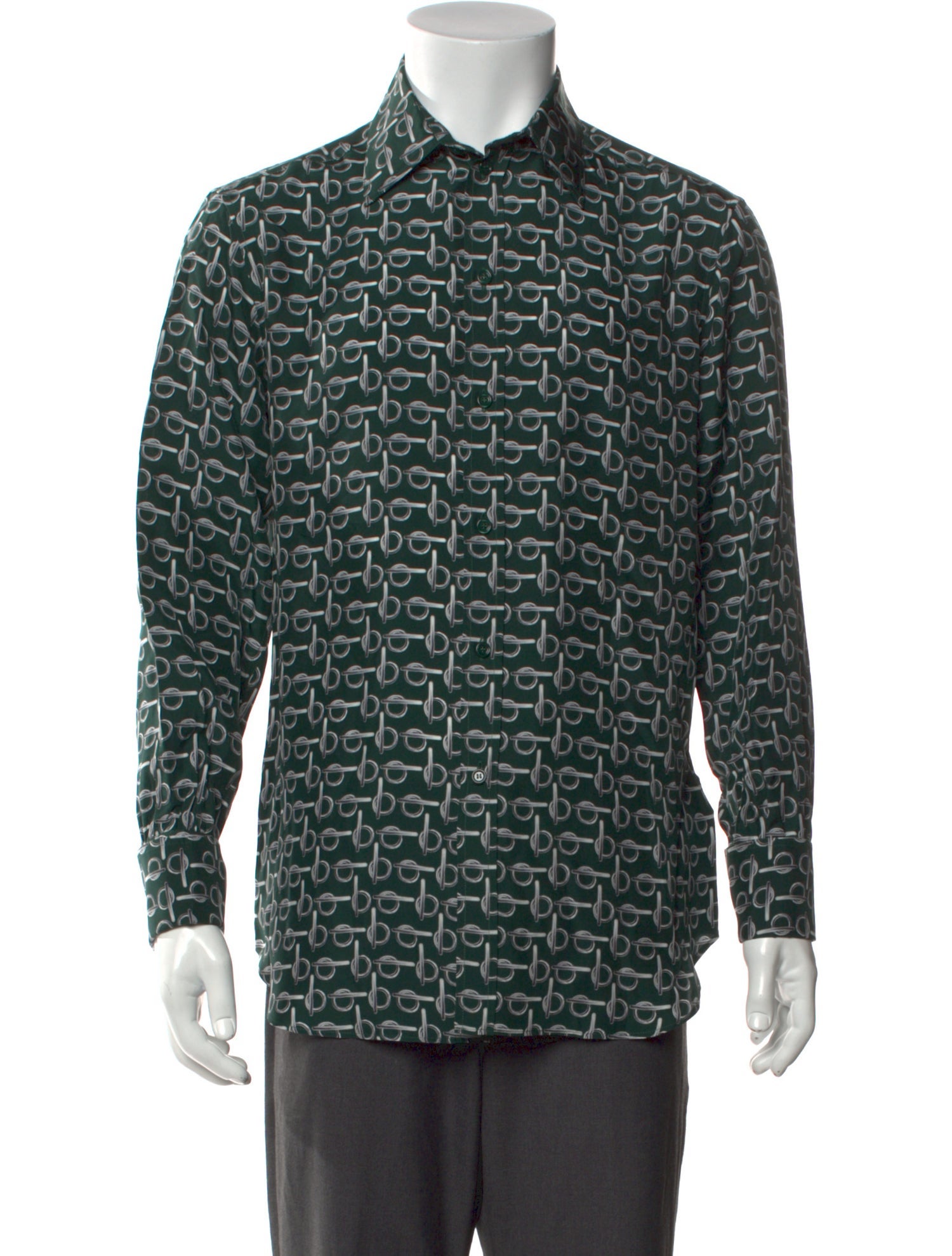 Burberry Silk Printed Shirt w/ Tags