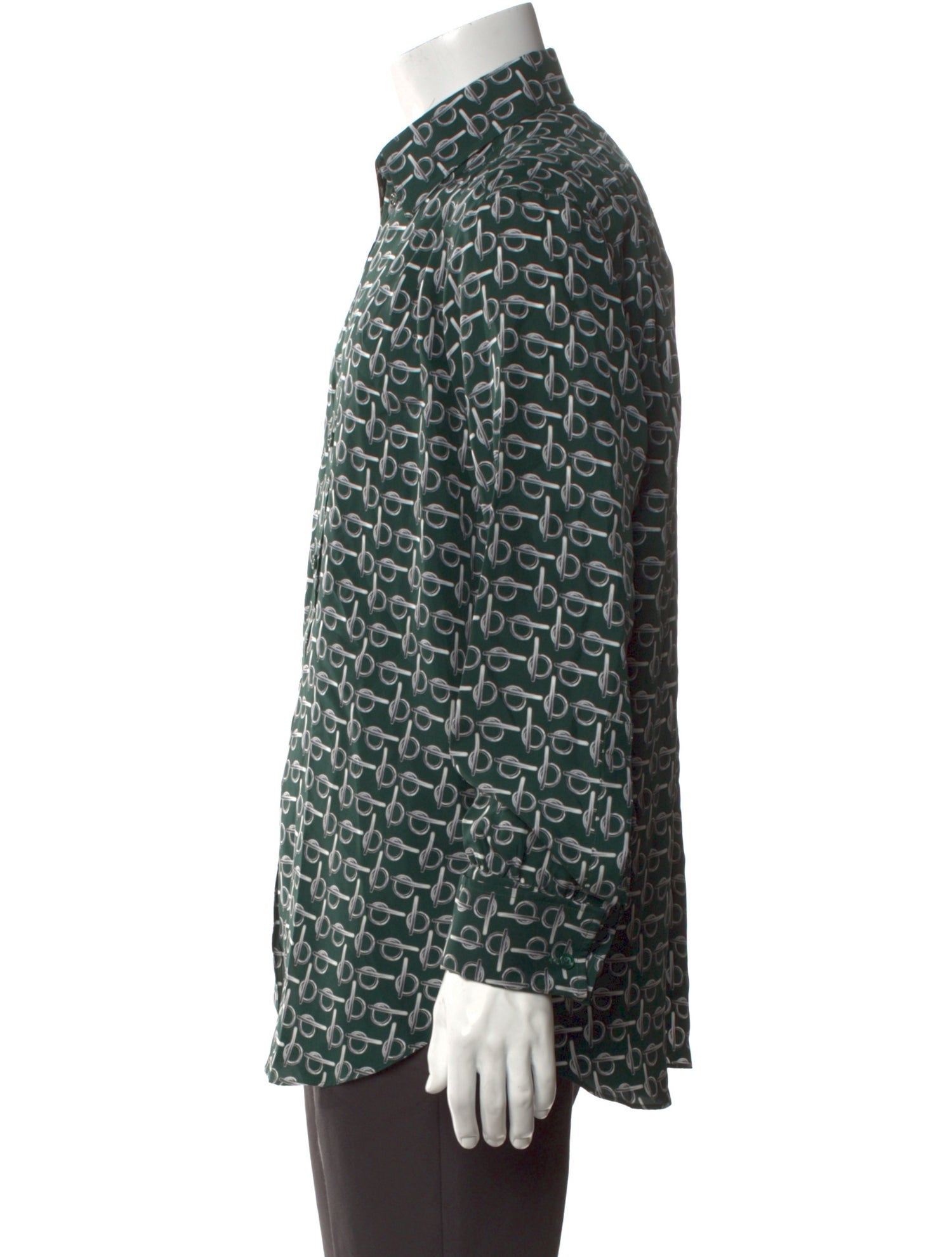 Burberry Silk Printed Shirt w/ Tags