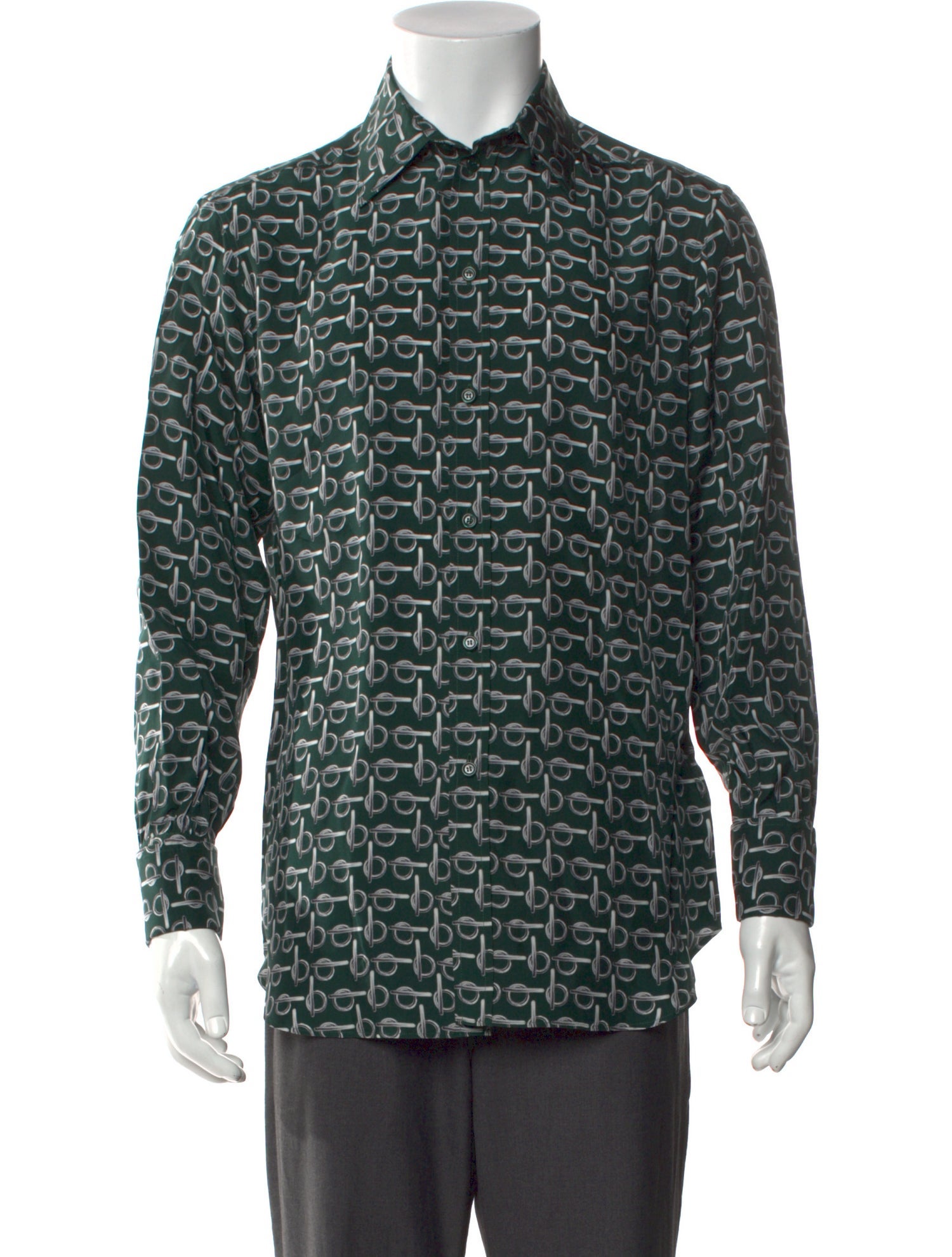 Burberry Silk Printed Shirt w/ Tags