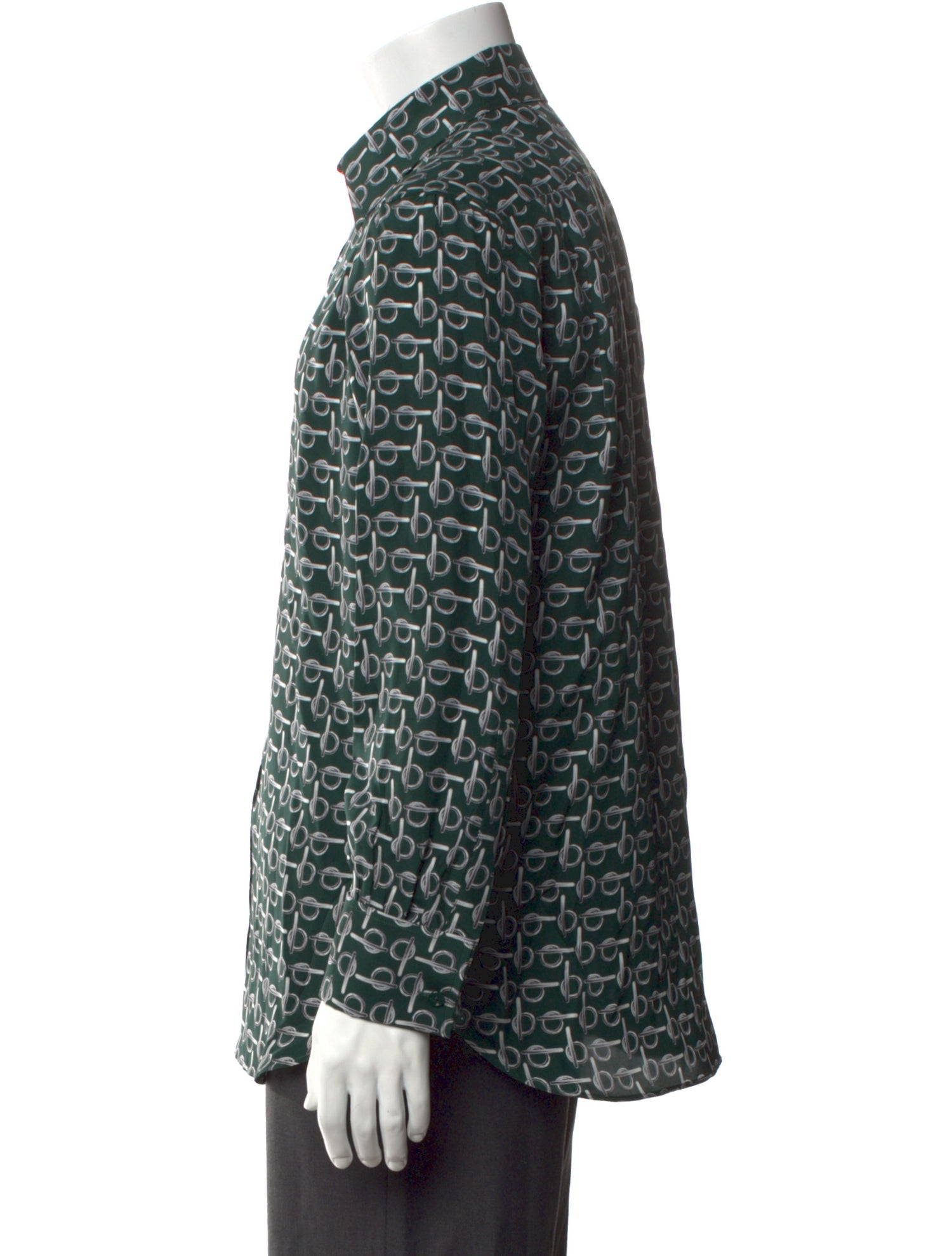 Burberry Silk Printed Shirt w/ Tags