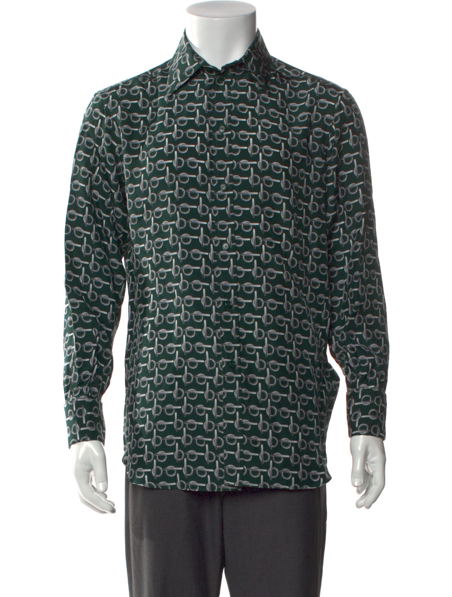 Burberry Silk Printed Shirt w/ Tags